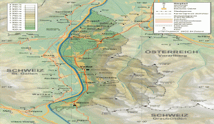 Kaart (cartografie)-Vaduz-Liechtenstein_topographic_map-de_Version_Tschubby.png