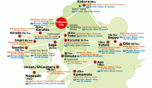 Karte (Kartografie)-Präfektur Fukuoka-access_map.gif