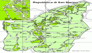 Kaart (kartograafia)-San Marino (linn)-xrsmmapo.png
