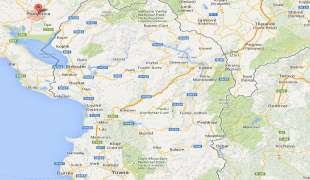 Karte (Kartografie)-Podgorica-Podgorica-on-a-Map.png