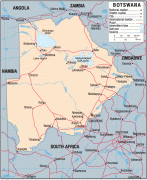 Kaart (cartografie)-Botswana-botswana-pol-2005.png