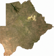 Kort (geografi)-Botswana-large_satellite_map_of_botswana.jpg
