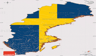 Bản đồ-Thụy Điển-flag-simple-map-of-sweden-flag-vertically.jpg