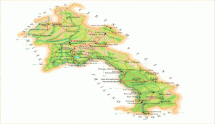 Kaart (kartograafia)-Laos-detailed_physical_map_of_laos.jpg