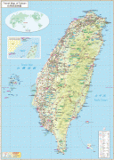 Kaart (kartograafia)-Hiina Vabariik-taiwan-travel-map.jpg