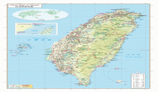 Kaart (kartograafia)-Hiina Vabariik-travel_map_of_taiwan_e.jpg