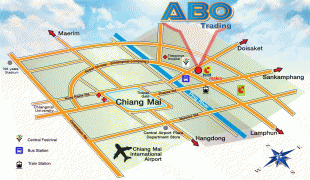 Bản đồ-Sân bay quốc tế Chiang Mai-Map2.jpg