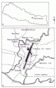 Bản đồ-Sân bay quốc tế Tribhuvan-a-Map-of-Nepal-Showing-Kathmandu-b-Study-sites-plots-1-2-and-3-at-Tribhuvan.png