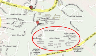 Karte (Kartografie)-Flughafen Kuching-streetMapOfIPGKBL.jpg