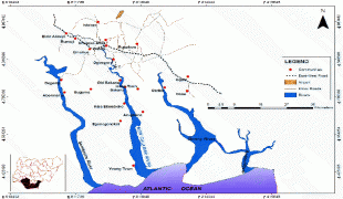 Bản đồ-Sân bay quốc tế Margaret Ekpo-Map-of-lower-Niger-Delta-showing-the-New-Calabar-River-drainage-system-and-study-area.png