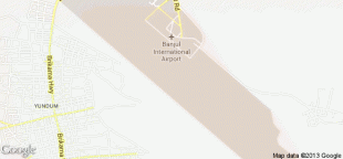 Kaart (cartografie)-Luchthaven Banjul Internationaal-BJL.png