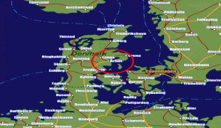 Mapa-Aeroporto de Aarhus-denmark_rail_showing_aarhus.gif