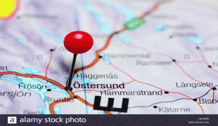 Mapa-Are OEstersund Airport-ostersund-pinned-on-a-map-of-sweden-H818FB.jpg