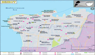 Bản đồ-Sân bay quốc tế Beirut Rafic Hariri-beirut-city-map.jpg