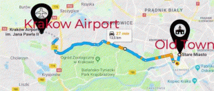 Bản đồ-Sân bay quốc tế Kraków John Paul II-krakow-airport-to-oldtown-700x301.jpg