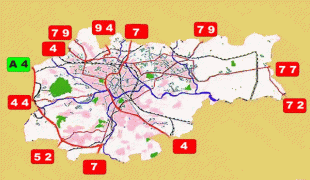 Bản đồ-Sân bay quốc tế Kraków John Paul II-mapa1kr.jpg