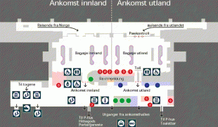 Mapa-Port lotniczy Oslo-Gardermoen-ankomst_kart.gif