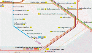 Kort (geografi)-Flughafen Berlin-Schönefeld-Bus-shonefeld-airport-route-map.jpg