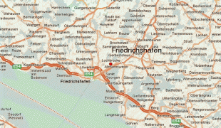 Carte géographique-Aéroport de Friedrichshafen-Friedrichshafen.12.gif