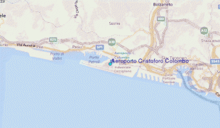 Carte géographique-Aéroport de Gênes-Christophe-Colomb-Genoa-C-Colombo-Airport.12.gif
