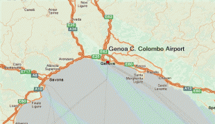 Kaart (cartografie)-Aeroporto di Genova Cristoforo Colombo-Genoa-C-Colombo-Airport.10.gif