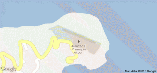 Kartta-Juancho E. Yrausquinin lentoasema-SAB.png
