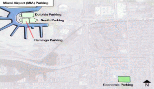 Kaart (cartografie)-Bonaire International Airport-Miami-Airport-MIA-Parking.jpg