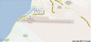 Kaart (cartografie)-Bonaire International Airport-BON.png