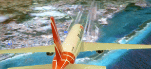 Bản đồ-Sân bay quốc tế Queen Beatrix-plane_landing_airport_aruba.jpg