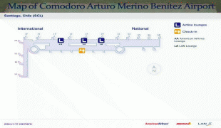Térkép-Comodoro Arturo Merino Benitez International Airport-santiago-airport-map.jpg
