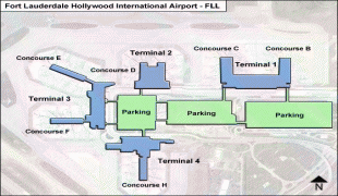 Bản đồ-Sân bay quốc tế Fort Lauderdale – Hollywood-Fort-Lauderdale-Hollywood-Airport-FLL-OverviewMap.jpg