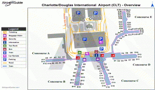 Bản đồ-Sân bay quốc tế Charlotte Douglas-CLT_overview_map.png