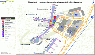Bản đồ-Sân bay quốc tế Cleveland Hopkins-CLE_overview_map.png