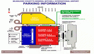 Bản đồ-Sân bay quốc tế General Mitchell-ParkingMap.jpg