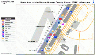 Bản đồ-Sân bay John Wayne-SNA_overview_map.png