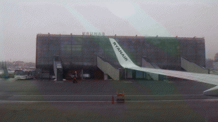 Ģeogrāfiskā karte-Kauņas starptautiskā lidosta-KaunasAirportRyanair.JPG