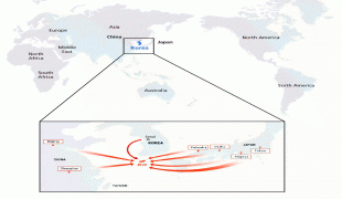 Kaart (cartografie)-Internationale luchthaven Jeju-Korea-Jeju-map.jpg