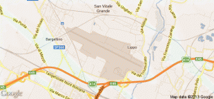 Kaart (kartograafia)-Bologna Borgo Panigale lennujaam-BLQ.png