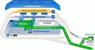 Kort (geografi)-Halifax Stanfield International Airport-HIAA-ParkingMap-blue-dots.png